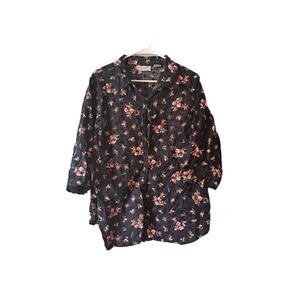 Lemon Grass Women's Button Up Shirt Size 20W